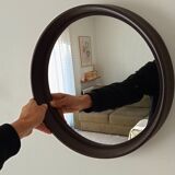 Miroir rond vintage Germany Lange Spiegel années 60/70