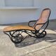 Thonet canngage lounge chair and bent beech wood circa 1900