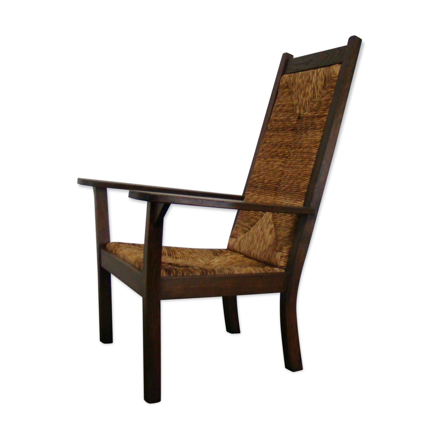 Fauteuil avec haut dossier par Willy Ohler