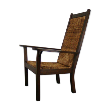 Fauteuil avec haut dossier par Willy Ohler