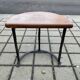 Paire de tables  chêne et fer forge des années 30, Art déco