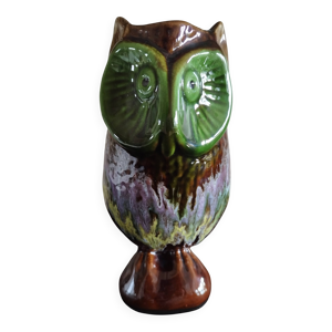 pichet hibou en céramique - vallauris