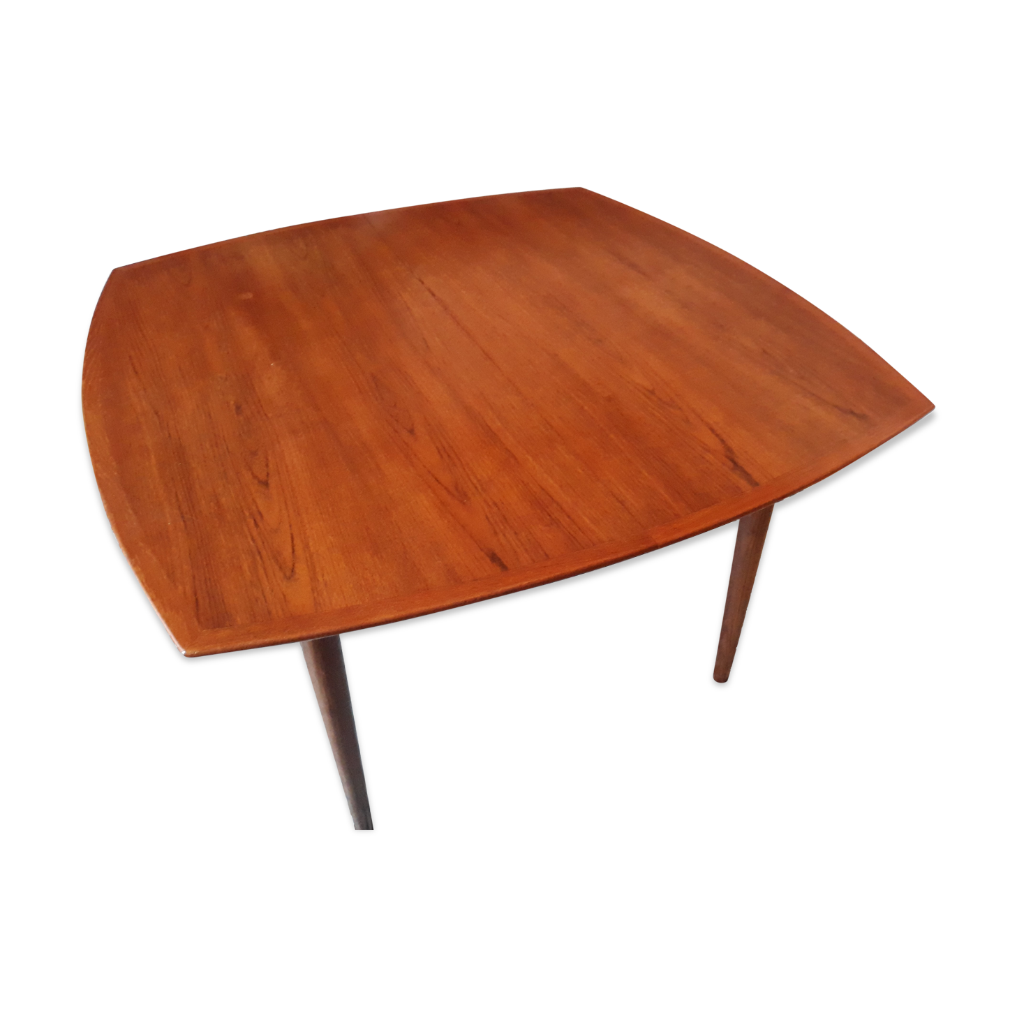 Scandinavian square table teak Henry Walter Klein
