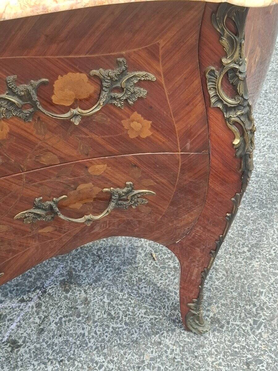 Louis XV Style Chest of Drawers in Marquetry
