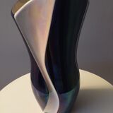Iridescent enamelled vase