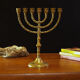 Ancient Menorah, 7-pointed bronze candlestick