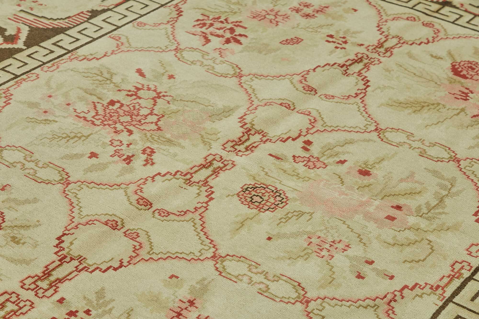 Turkish Handknotted Wool Oushak Rug 305 cm x 370 cm
