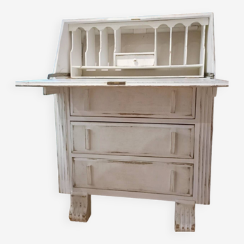 Commode secrétaire patinée