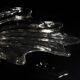 Large Murano Crystal Glass Centerpiece Bowl