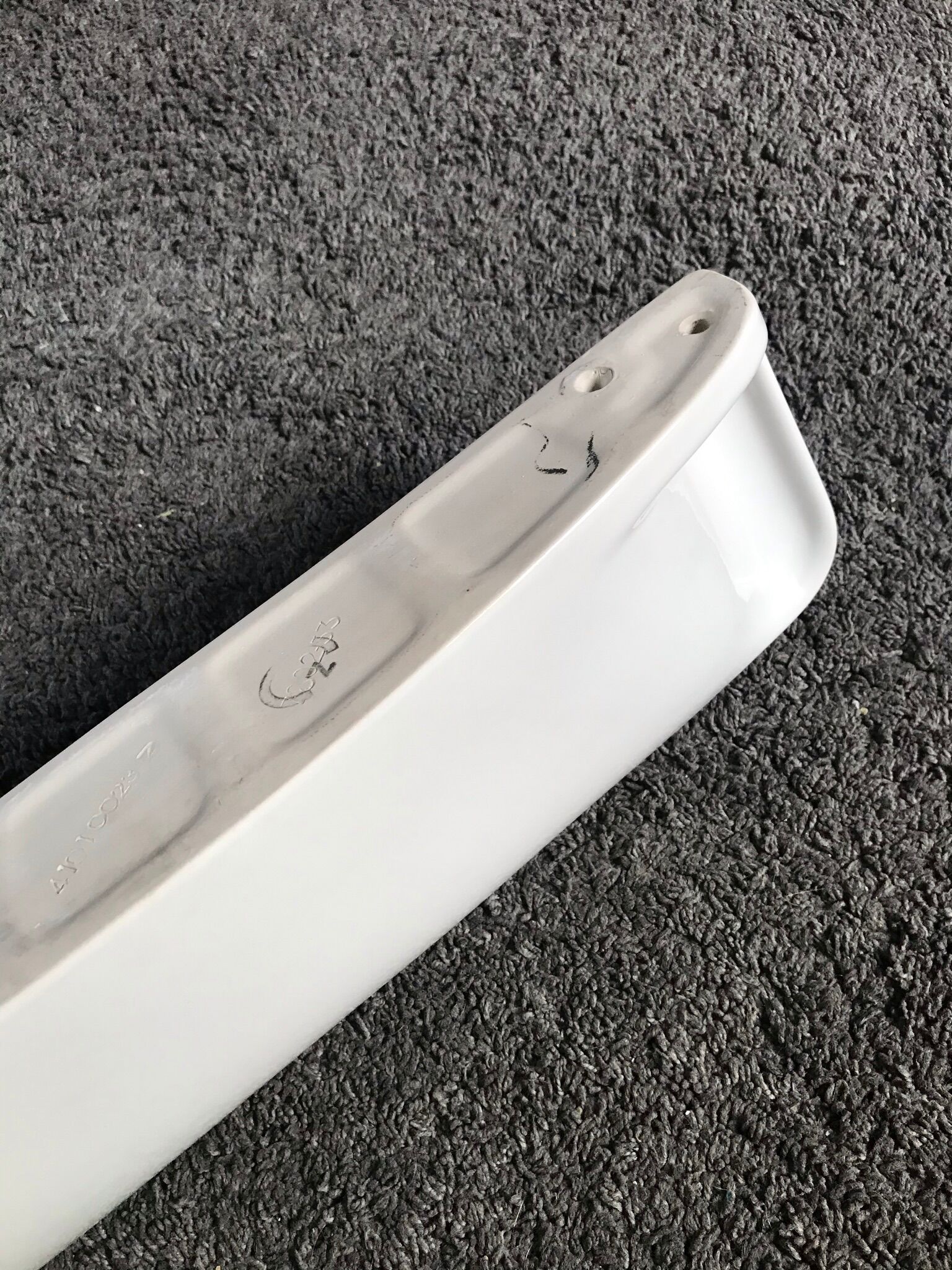 Etagère murale en céramique porcelaine blanche vintage années 50