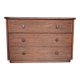 Commode en bois et rotin