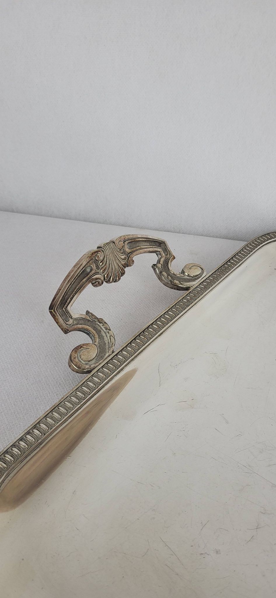 Silver-plated tray Louis XV - Georges Delahaye