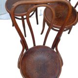 Set of four Jacob Kohn chairs.