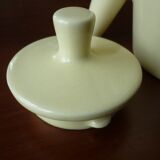 Cafetière jaune en céramique vintage