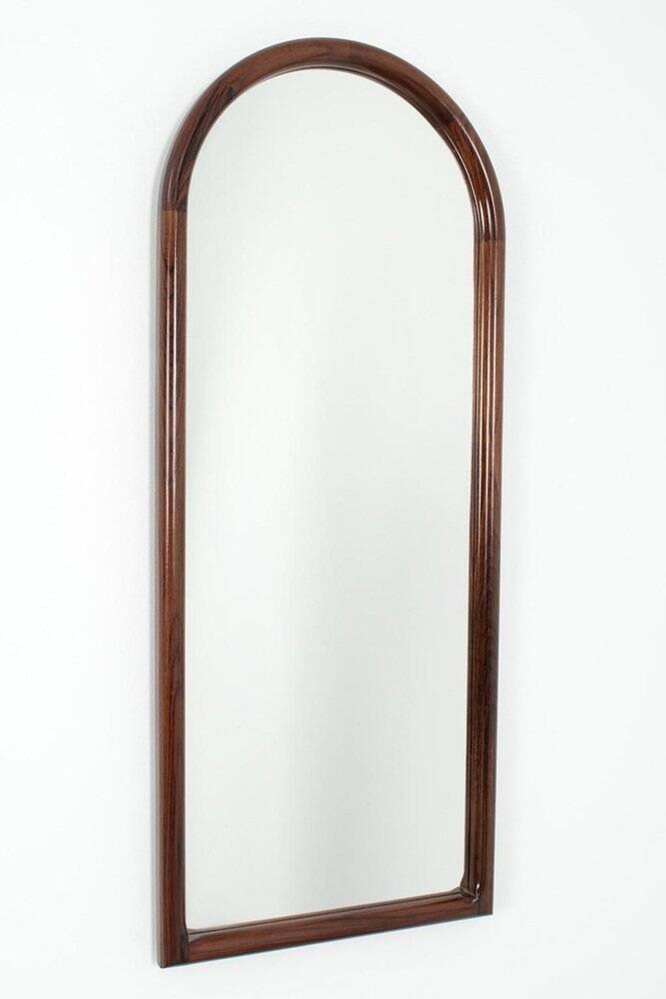 Miroir avec cadre en bois, Vildbjerg, années 1970