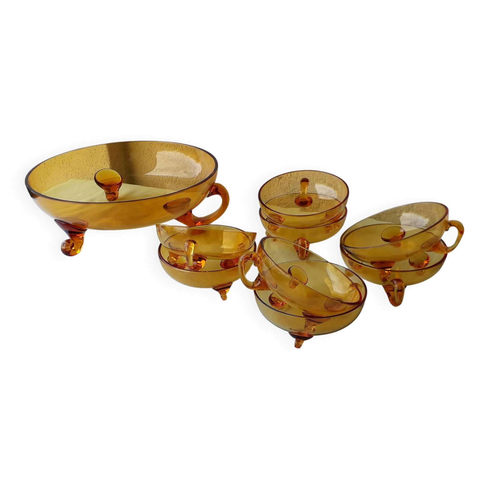 Glass dessert service