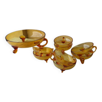 Service à dessert en verre