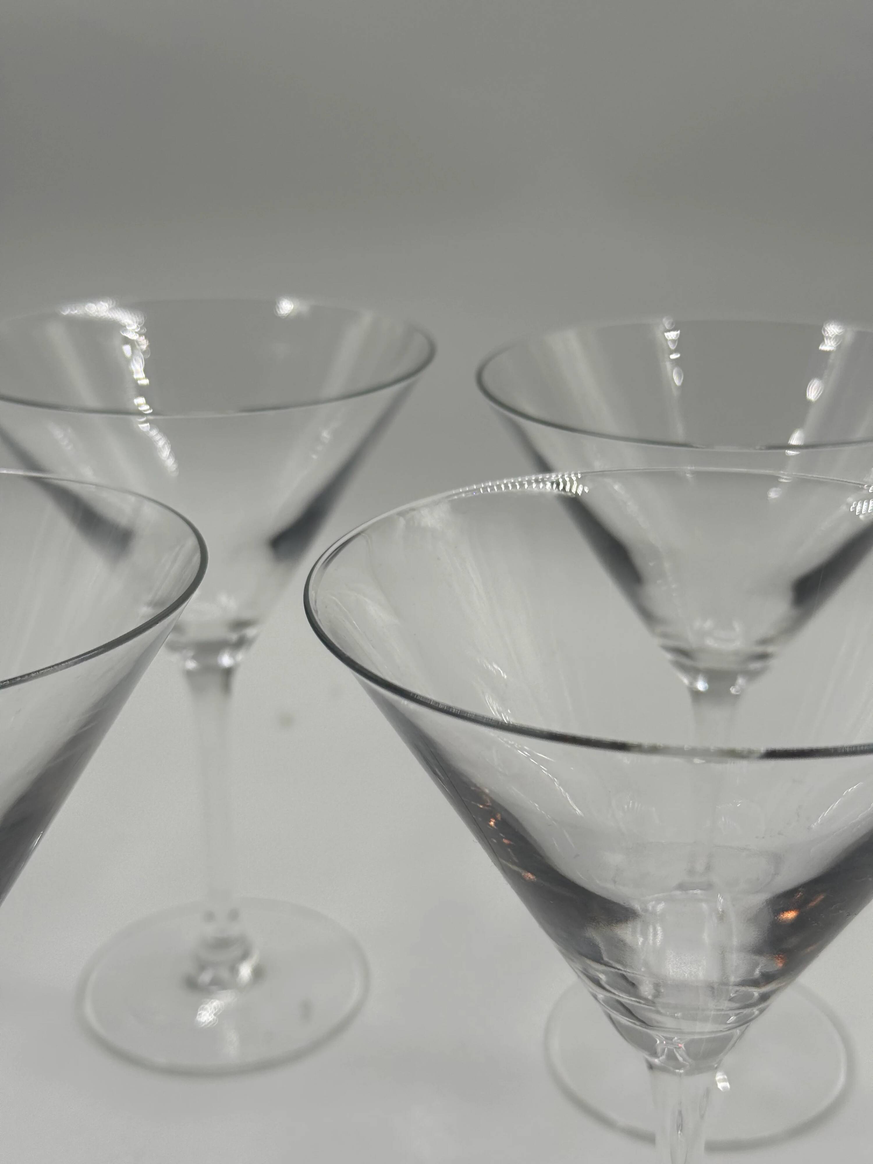 Set of 4 martini glasses