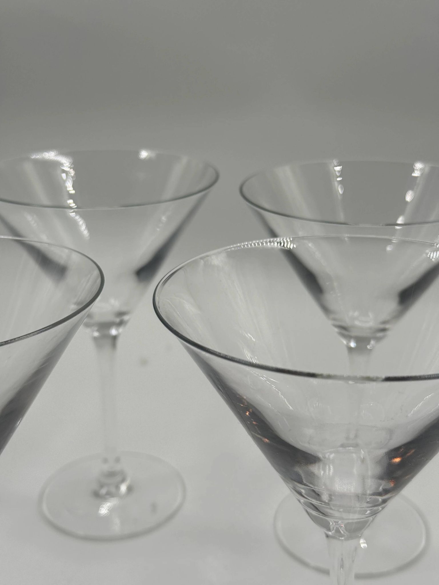 Lot de 4 verres à martini