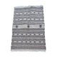 Hand-made grey and black carpet in pure wool  - 110x73cm