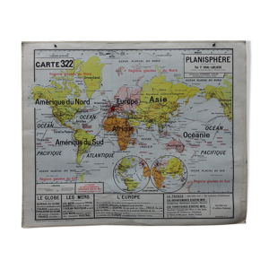 Ancienne carte scolaire Vidal