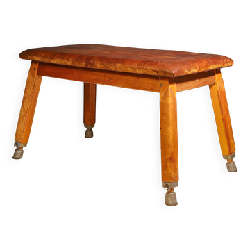 Large gymnastic bench from the 1950s, Czechoslovakia