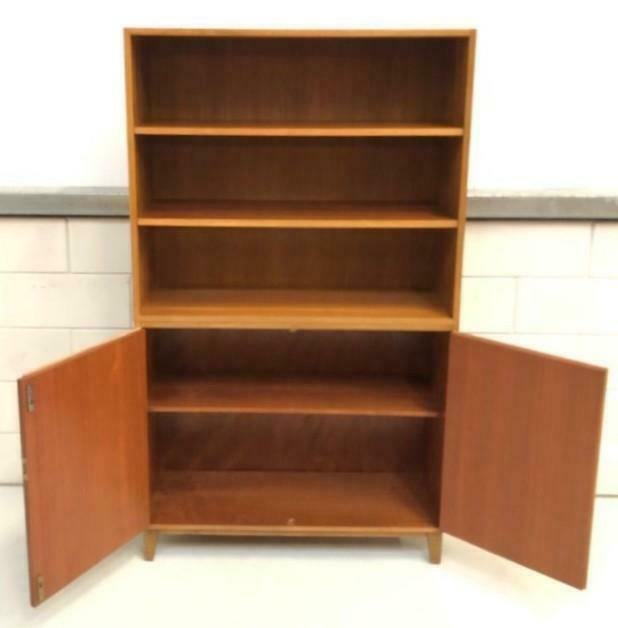 Bookcase sideboard vintage wall cabinet mid-century