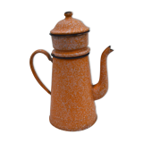 Cafetière émaillée orange