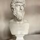 Greco-Roman bust in full plaster of Emperor Lucius Verus Borghese collection