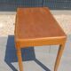 Vintage Scandinavian-style wooden table with drawer, 1950s-60s.