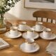 Tasses à café en porcelaine