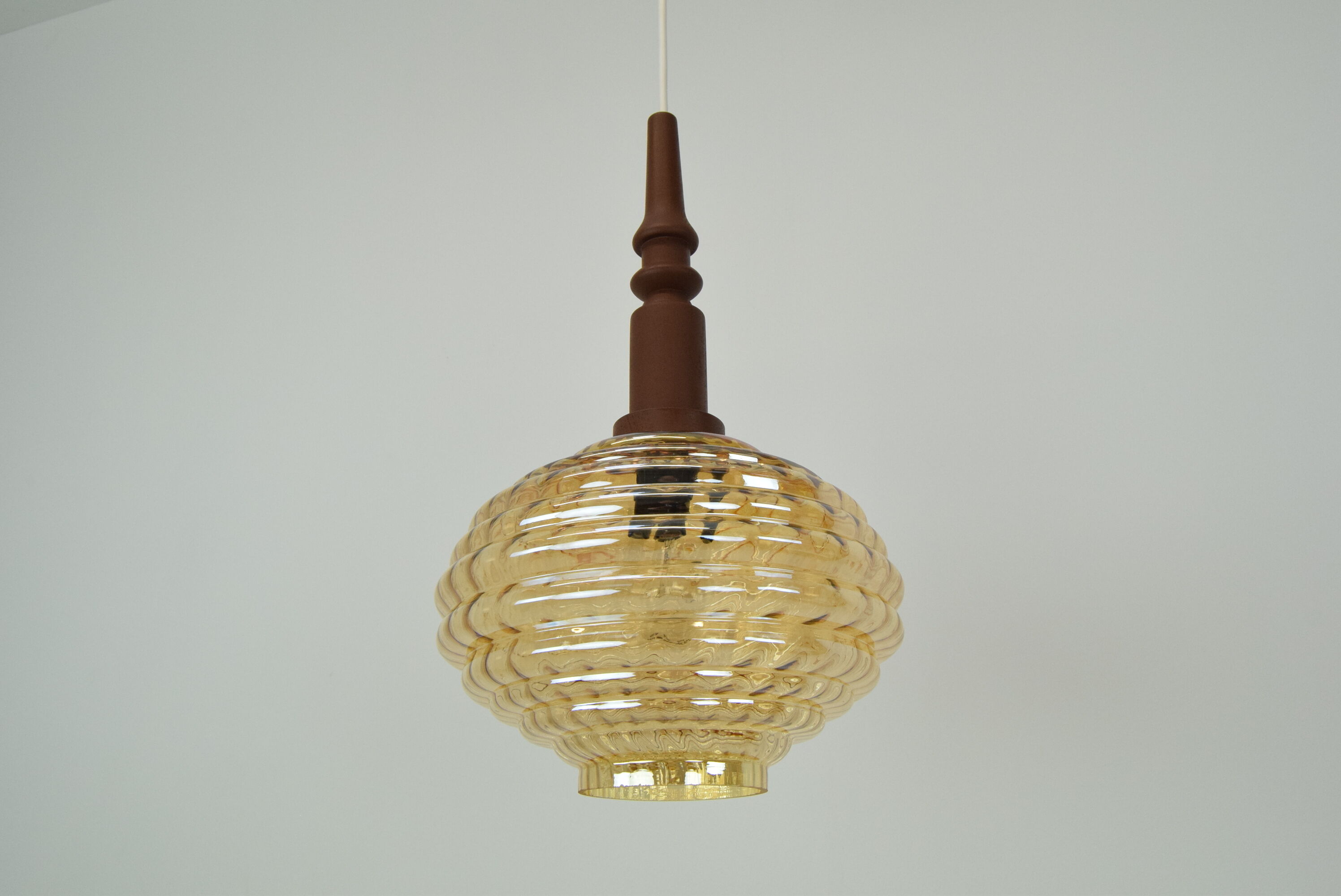 Mid-century Glass Pendant,1960's.