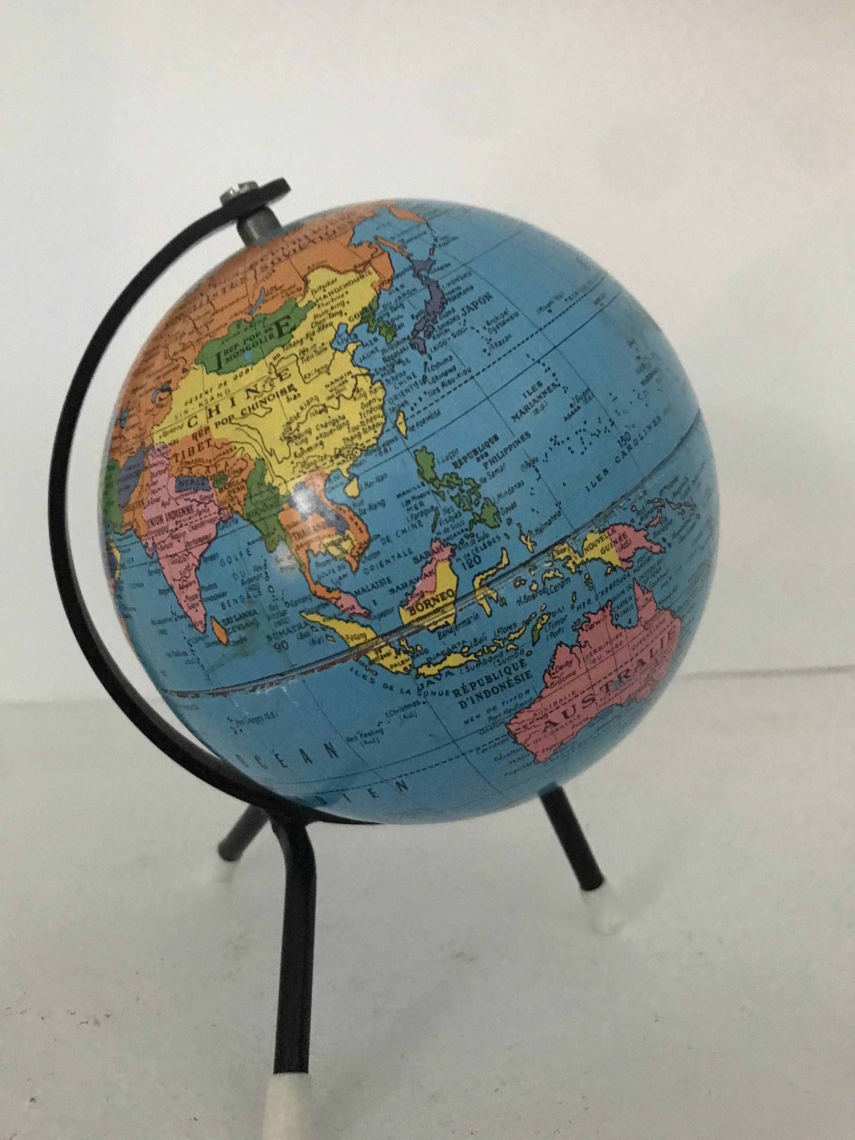 Small vintage globe 1960s