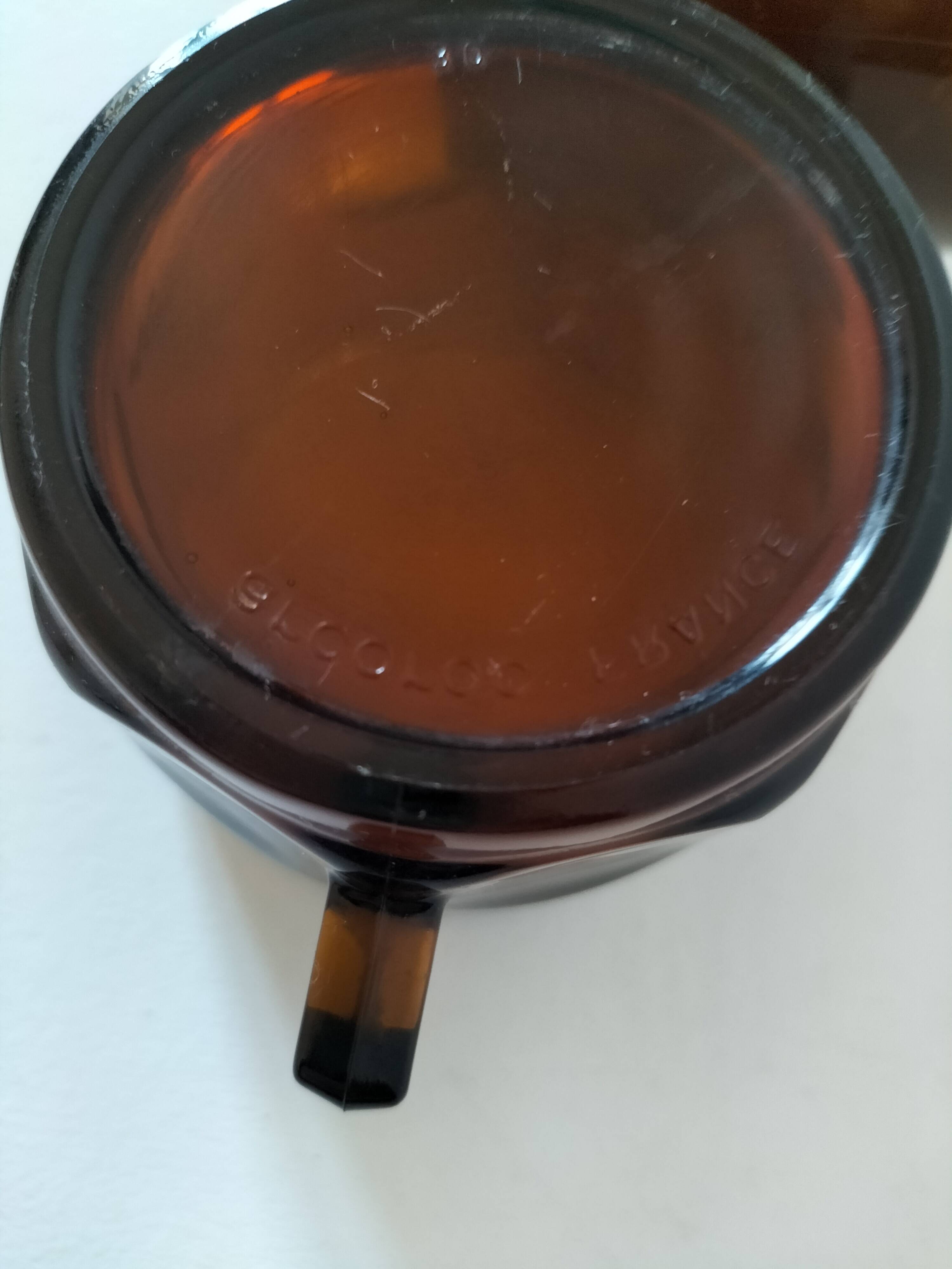 Set of 2 vintage pressed glass cups