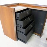 Artona Bed by Afra and Tobia Scarpa for Maxalto, with Matching Nightstands, Italy, 1970s