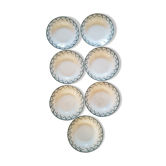 7 assiettes creuses Terre de fer
