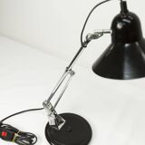 Aluminor 1960 black and chrome lamp Made in France