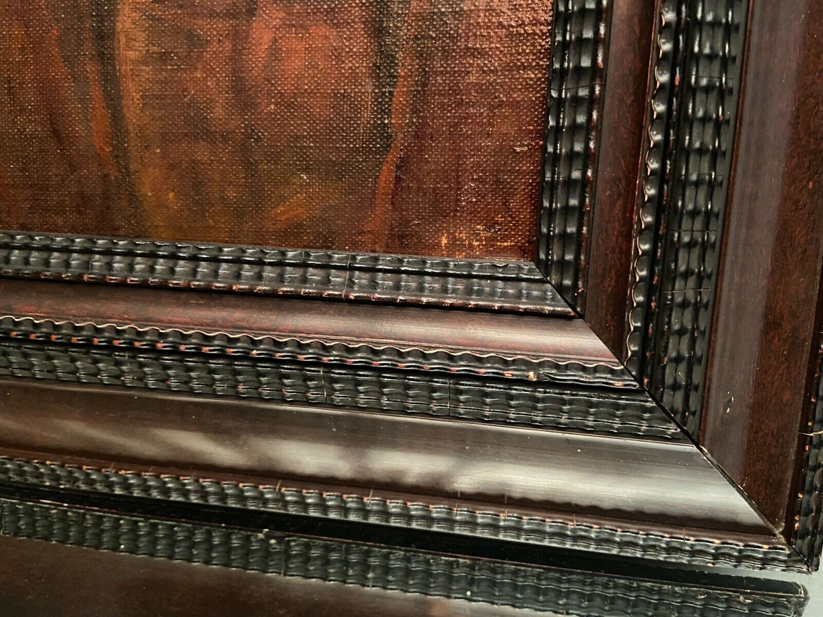 Oil painting on canvas Russian school late 19th century with portrait of a man Riabouchkine