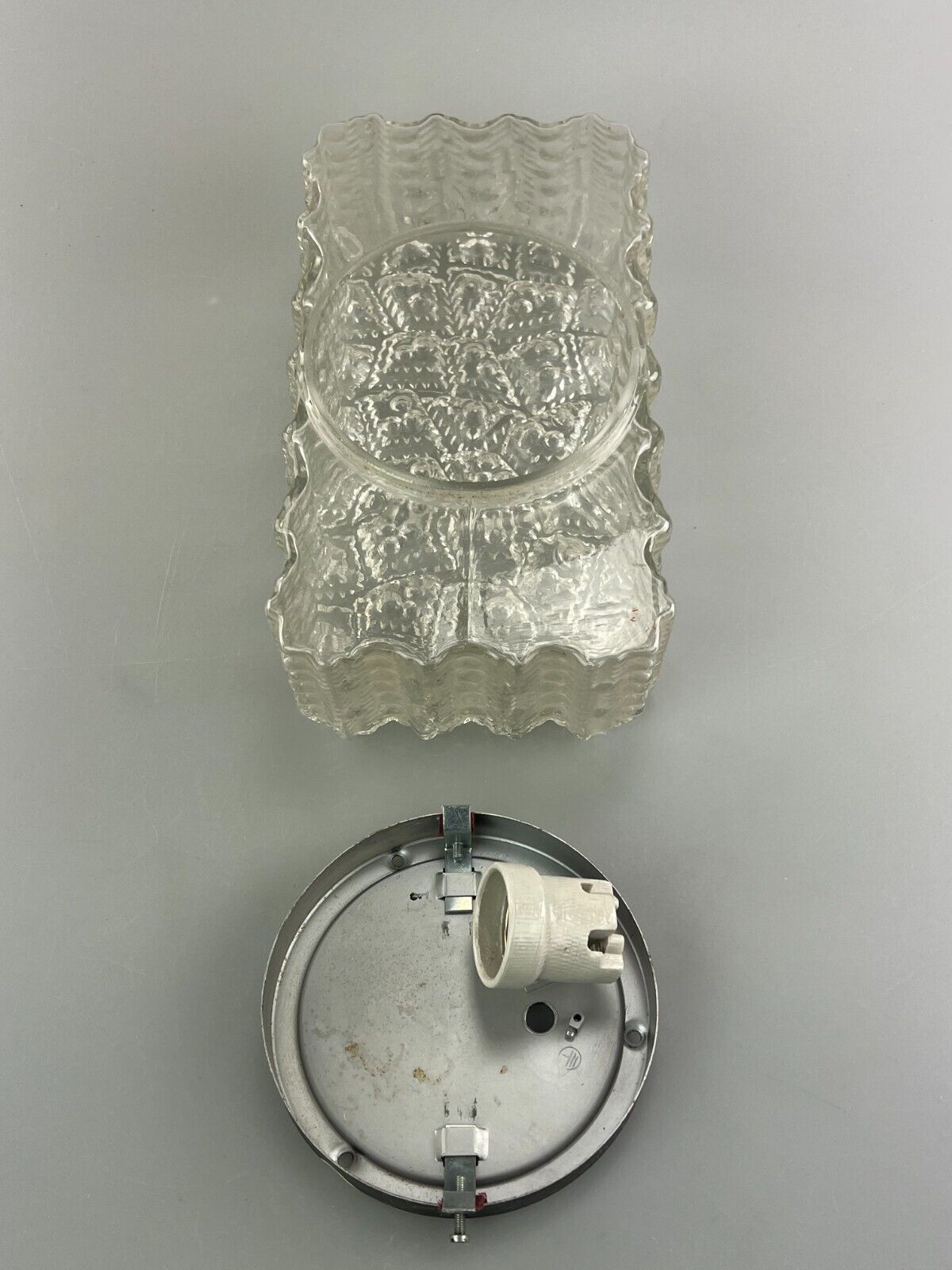 60s 70s lamp light wall lamp wall lamp ice glass space age design