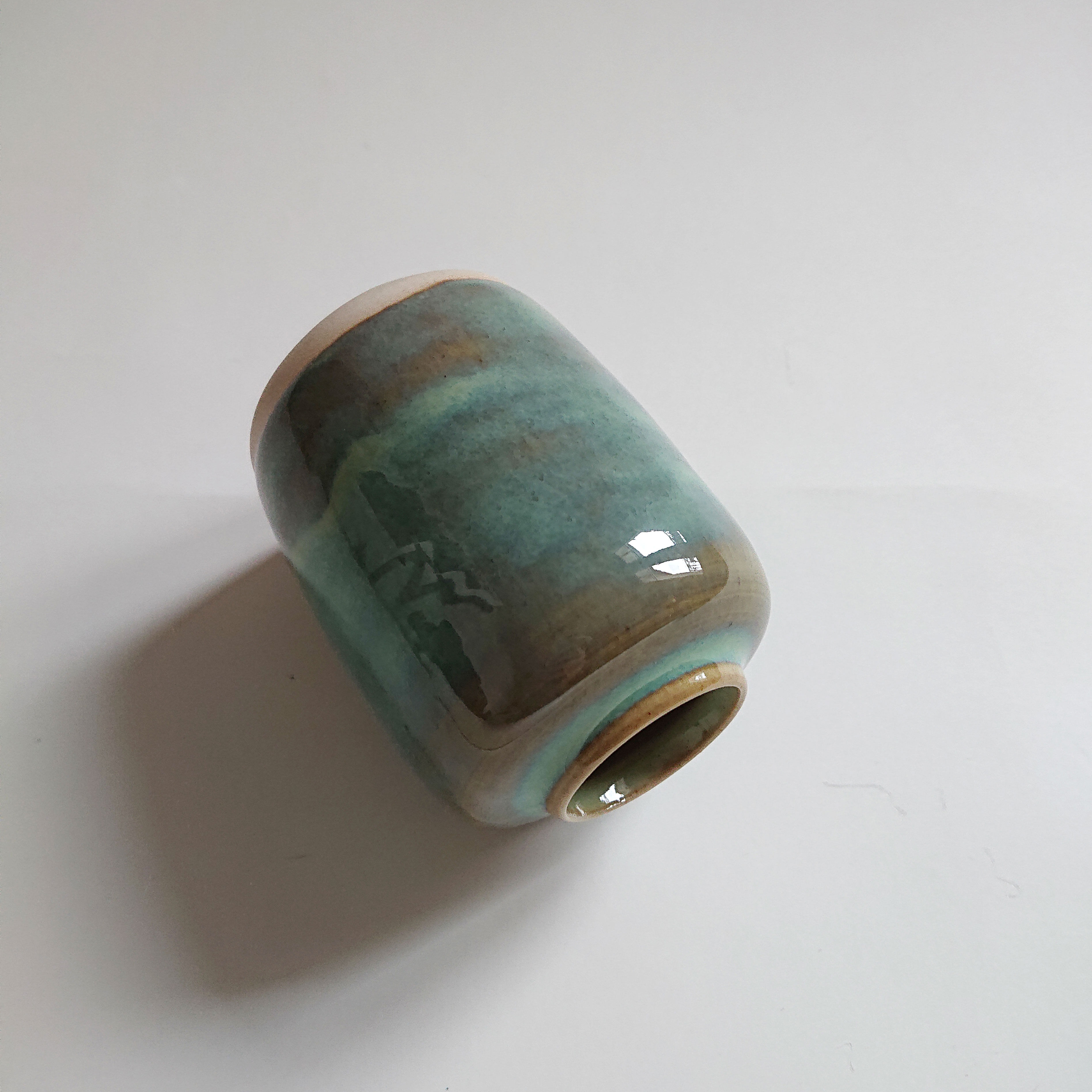 Vase celadon cocoon