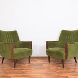 Danish teak armchairs, set of 2