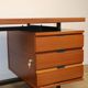 Vintage mahogany desk by Pierre Guariche edition Minvielle, 1960