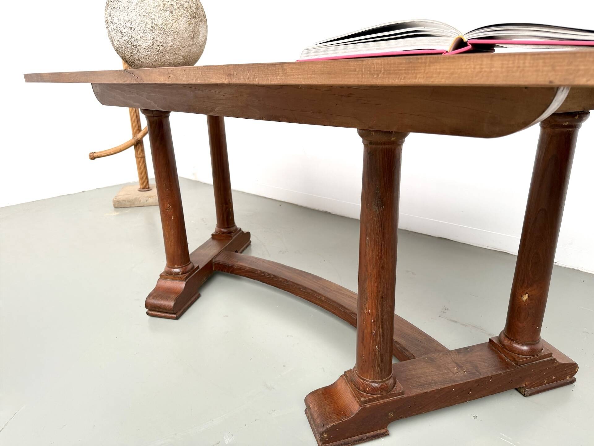 Art Deco dining table or desk in oak and beech – 1930s
