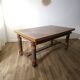 Oak dining table, DLG Charles Charles Dudouyt, 1950s