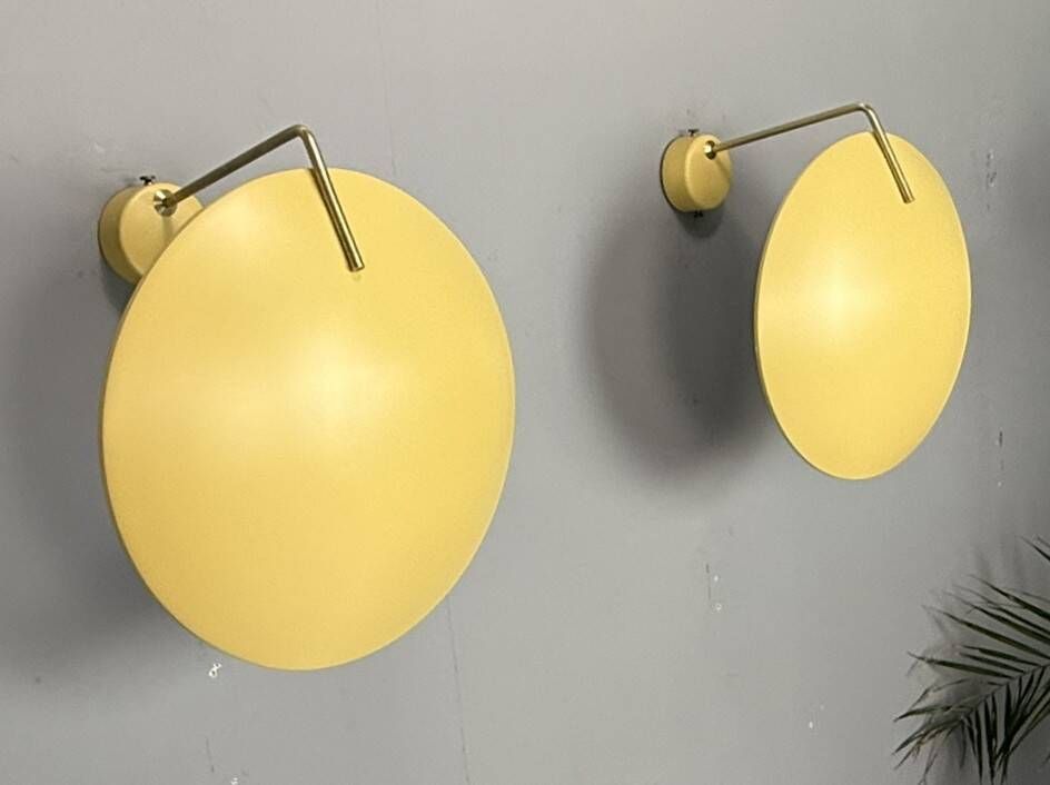 Bruno Gatta for Stilnovo - Model 232 Wall / Ceiling Lamps, Italy, 1962. Set of 2 pieces