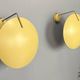 Bruno Gatta for Stilnovo - Model 232 Wall / Ceiling Lamps, Italy, 1962. Set of 2 pieces