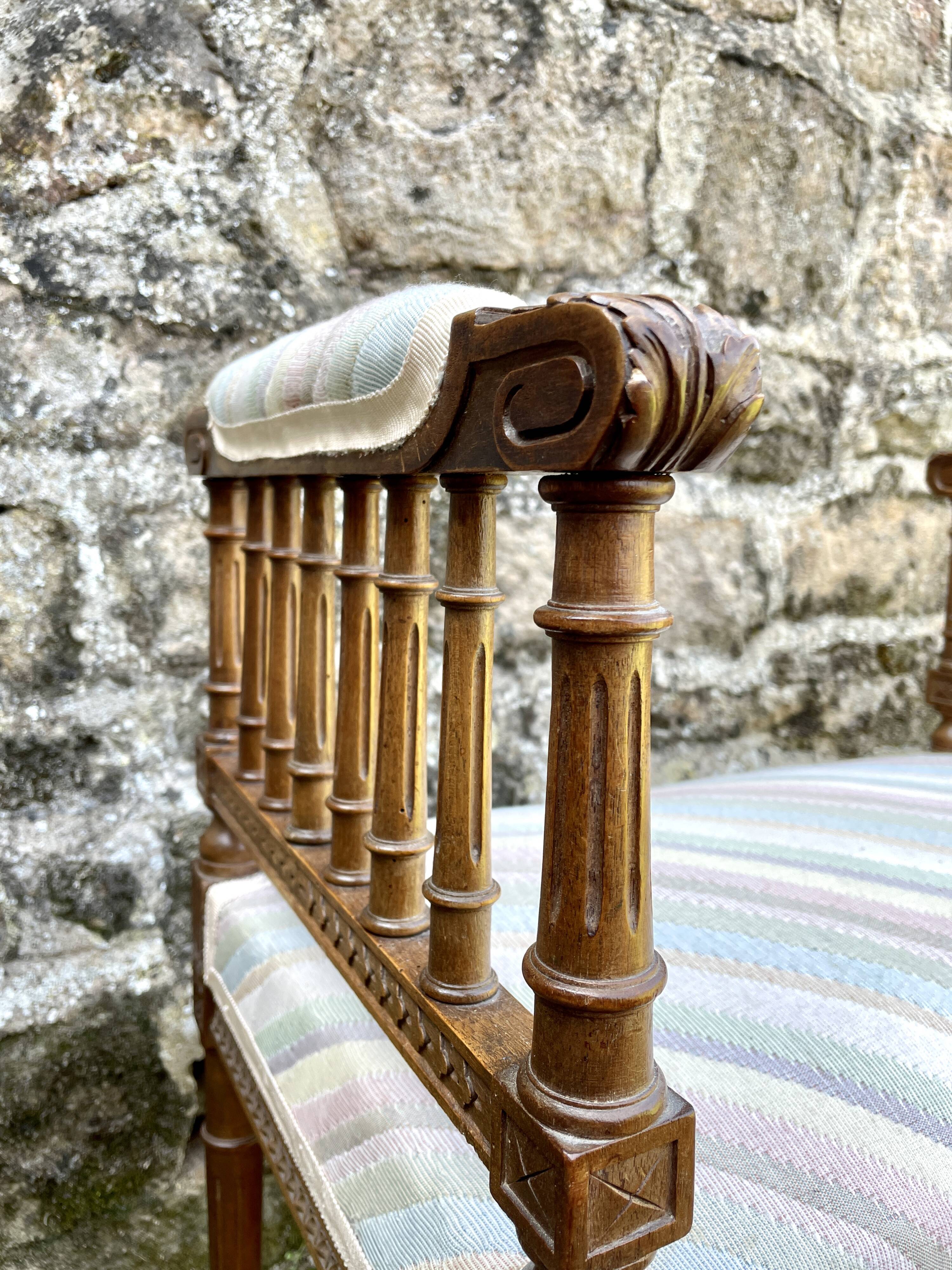 Louis XVI piano bench