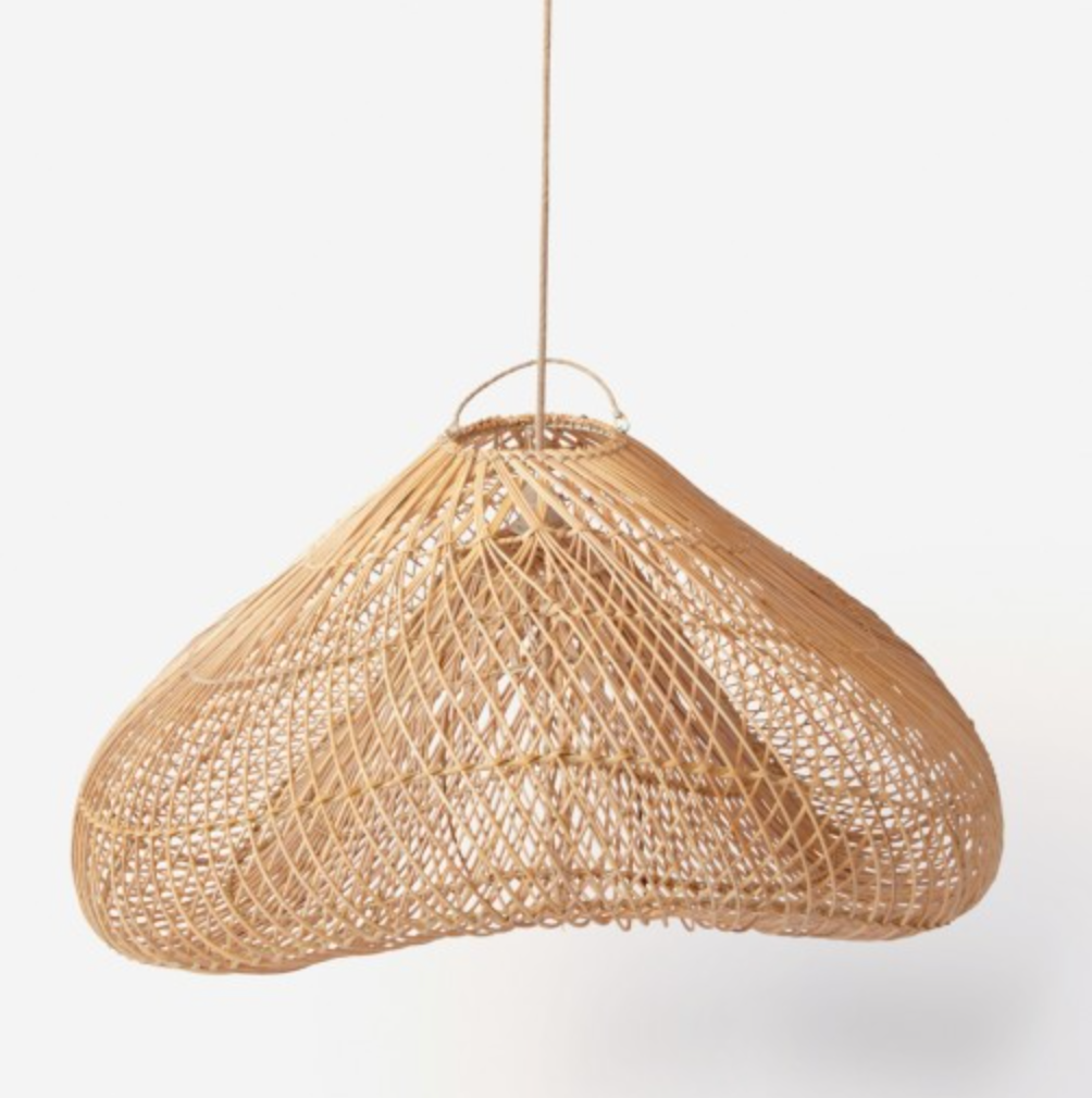 Suspension in rattan "cloud"
