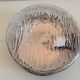 Vintage 60s-70s round ice glass ceiling light