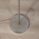 Lampadaire vintage des années 60 en métal et abat-jour plissé design italien